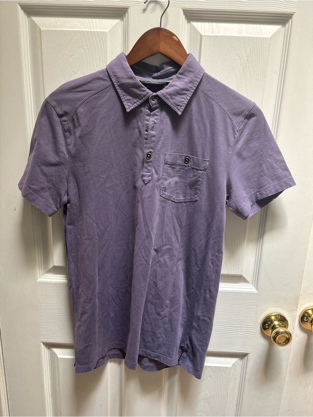 Marc Anthony Men's Lavender Polo with Chest Pocket